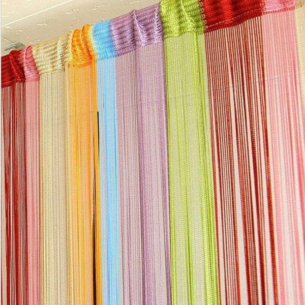 Colorful String Curtains for Living Room Bedroom Wedding Banquet Window Screening Home Decoration