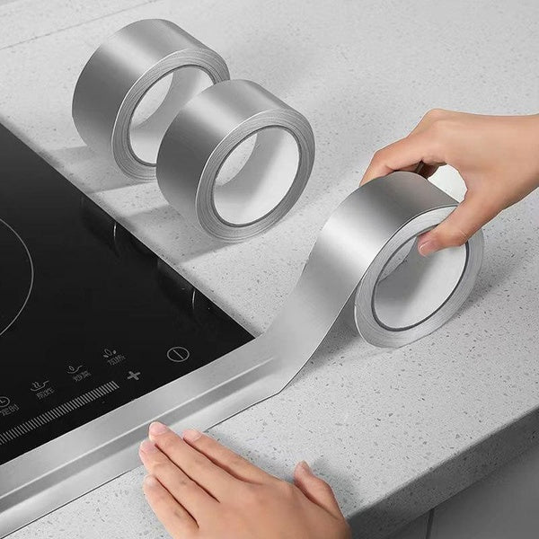 Kitchen Leak Resistant High Temperature Aluminum Foil Tape Exhaust Seal Waterproof Sunscreen Aging Resistant Aluminum Foil Tape Sewing Adhesive Paper
