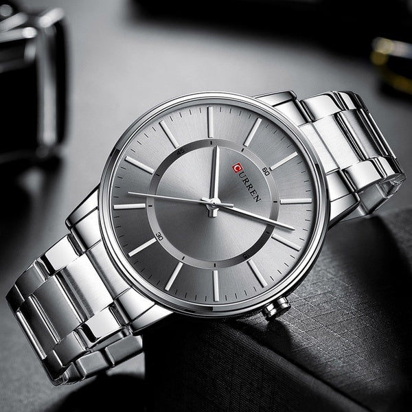 CURREN montres hommes montres en acier inoxydable montre à Quartz homme affaires montre-bracelet décontractée