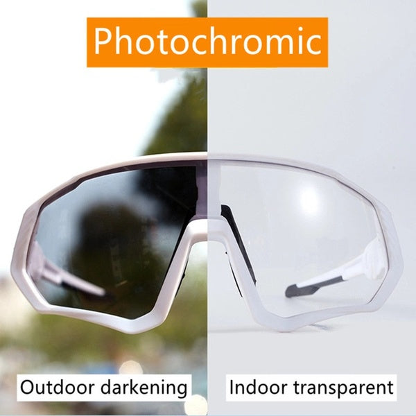 Photochromic Cycling Sunglasses Outdoor Sports Bike Glasses Ultralight Men's MTB Bicycle Eyewear UV400 Protection Goggles Women
