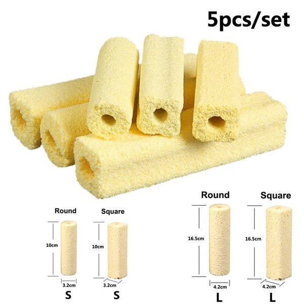 5Pcs Aquarium Filter Bacteria HouseBio Filter Media Tube Aquarium Bacteria House Fish Tank Raw Water Treatment System