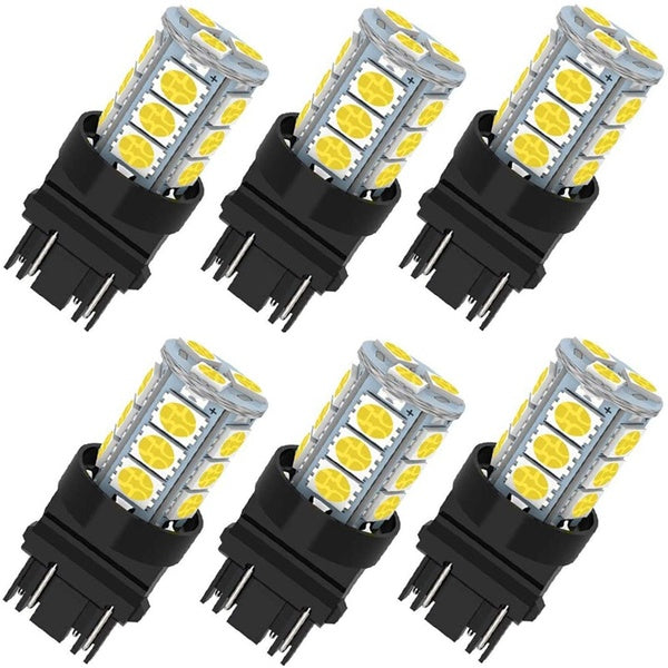 6PCS 3157 LED Bulb Super Bright 18-SMD 5050 Chips 3056 3156 3057 4157 LED Bulb Replacement for Brake Lights