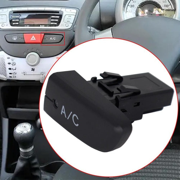 Car Air Conditioner A-C Switch Push Button Cap Air Conditioning Switch Knob For Peugeot 107 Citroen C1 Toyota Aygo 2005-2014