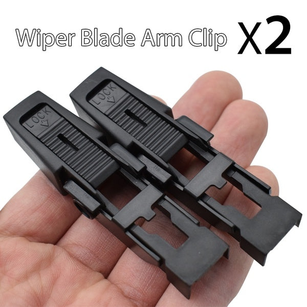 2Pcs Front Wiper Arm Blade Retaining Clip For Land Rover Discovery 2 Td5 1998 - 2004 Range Rover L322 2002 - 2012 OE# DKW100020