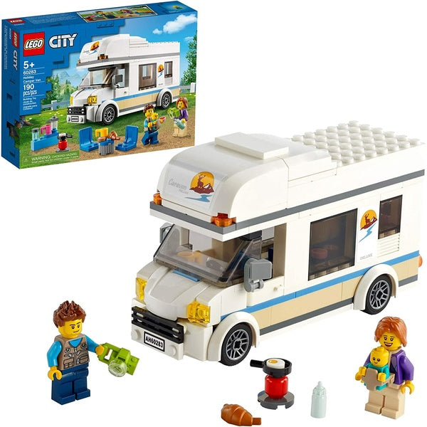 LEGO City Holiday Camper Van 60283 Building Kit; Cool Vacation Toy for Kids, New 2021 (190 Pieces)