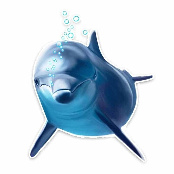 Cute Dolphin Car Sticker Decal Decor WaterProof