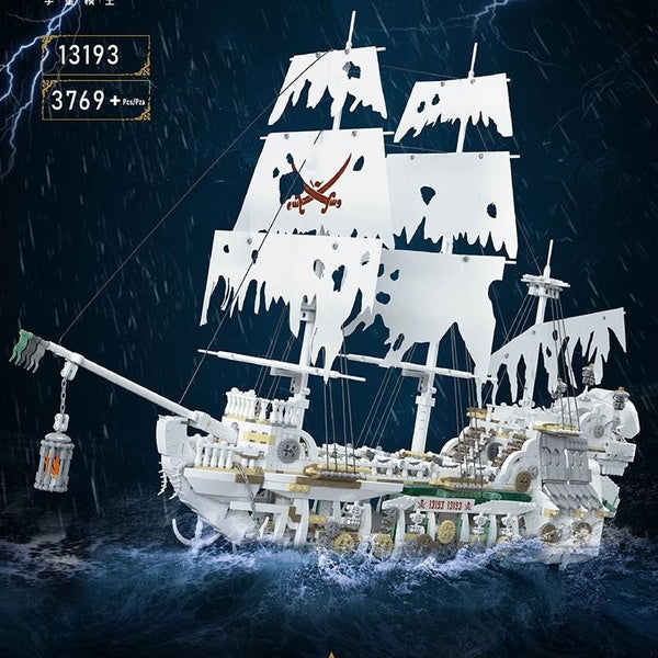 New 3769pcs Pirate Ship Model Building Block Brick Educational Assembly Toy Children Boy Gift