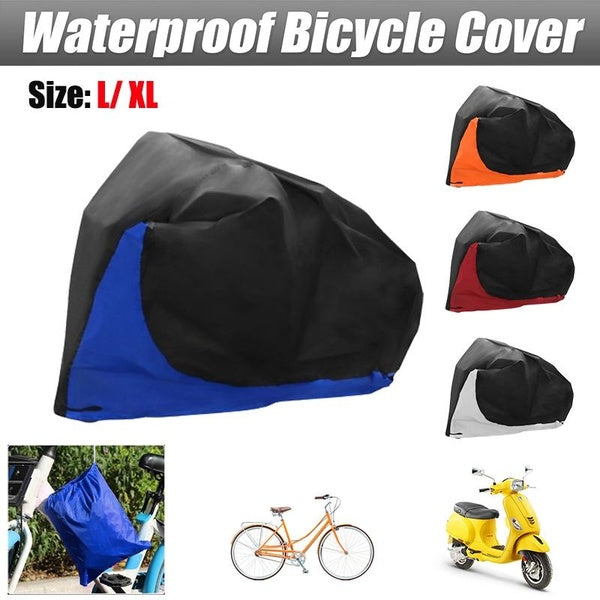 X AUTOHAUX 1 Pc Bicycle Motorcycle Cover Outdoor UV Protector MTB Bike Rain Waterproof Dustproof Anti-snow Cover for Mountain Road Electric City Bike