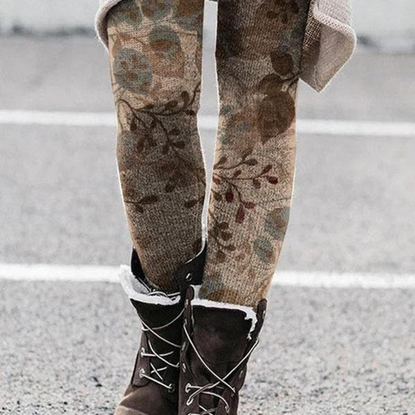 New Casual Hawaiian Style Leggings, Digital Printed 3D Leggings, Casual and Fashionable Vacation Style