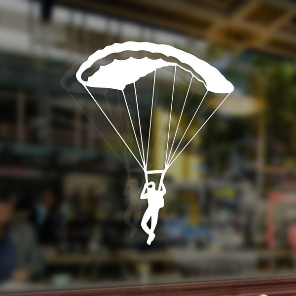 Skydiving Parachute Jump Vinyl Stickers Decal Car Auto Glass Bumper Room