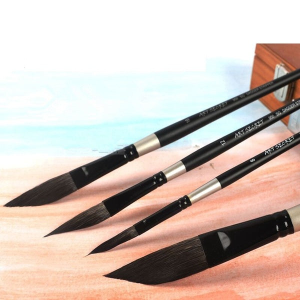 High-quality high-end dagger hair squirrel brush watercolor pen pen paint brush gouache acrylic painting art supplies