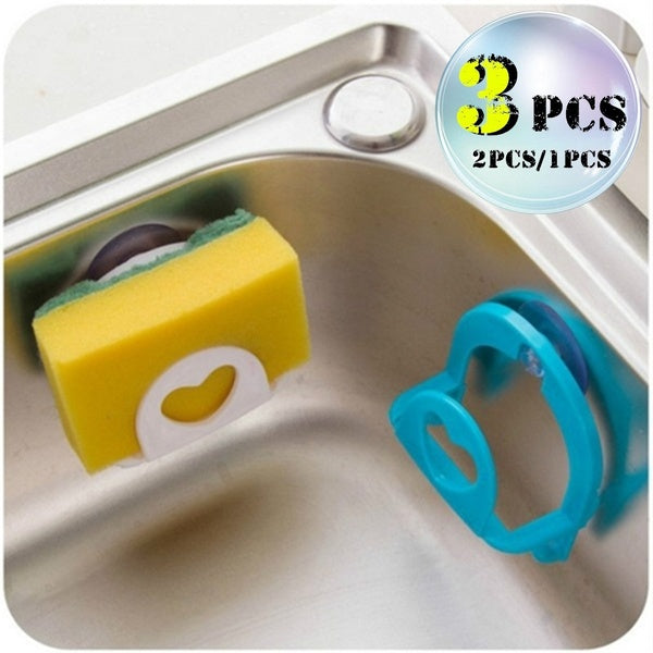 Porte-éponge pratique ventouse support évier outils de cuisine Gadget décor mural Type supports de stockage supports