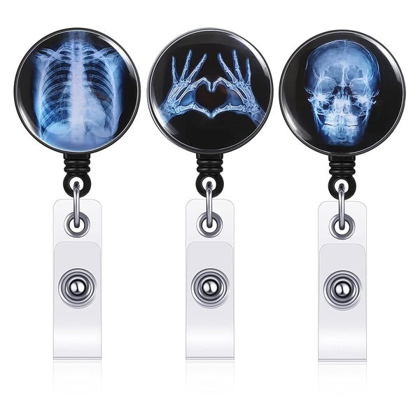 Creative Rétractable X-Ray Badge Bobine Radiologie Porte-Badge Badge Bobine Infirmière Médecin Étudiant Carte Bobine Clip Fournitures De Bureau