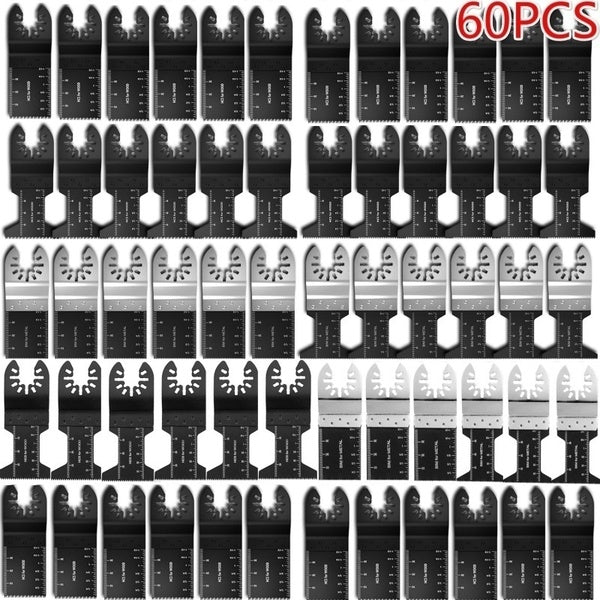 60-56-40-31-20PCS Wood Mix Saw Blades Oscillating Carbon Steel Cutter for Fein Dremel Oscillating Multimaster Multi Tool