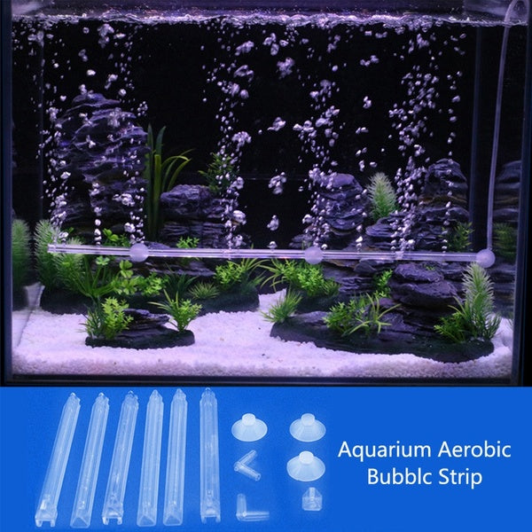 Ensemble de diffuseur de dégagement de barre de bulle d'aération de rideau d'aquarium en plastique d'aquarium