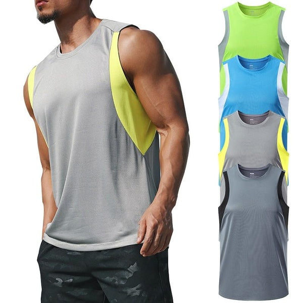 Débardeur de sport à séchage rapide pour homme pour la musculation, le jogging, la course à pied, l'entraînement de fitness, les chemises sans manche