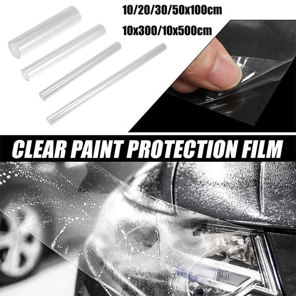 Clear Vinyl Wrap Sheet Car Paint Protection Film Cover Decal Scratch Resistant Self Adhesive Sticker Universal 10-20-30-50x100cm 10x300-500cm