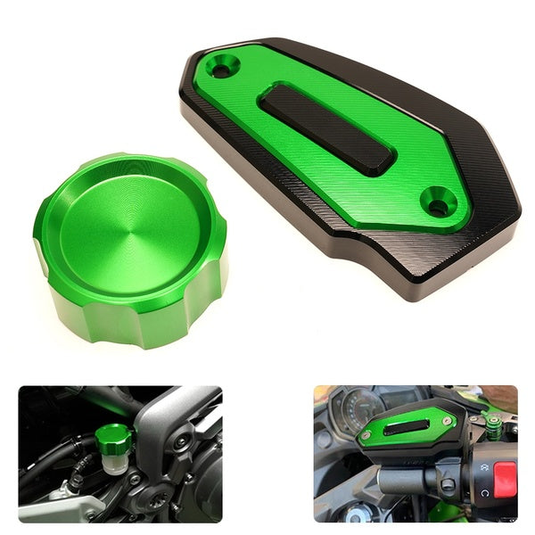 Motorcycle CNC High quality Rear & Front Brake Fluid Reservoir Cap Cylinder cover For Kawasaki NINJA ZX 25R ZX25R 2020-2021 Kawasaki Z900 2017-2021