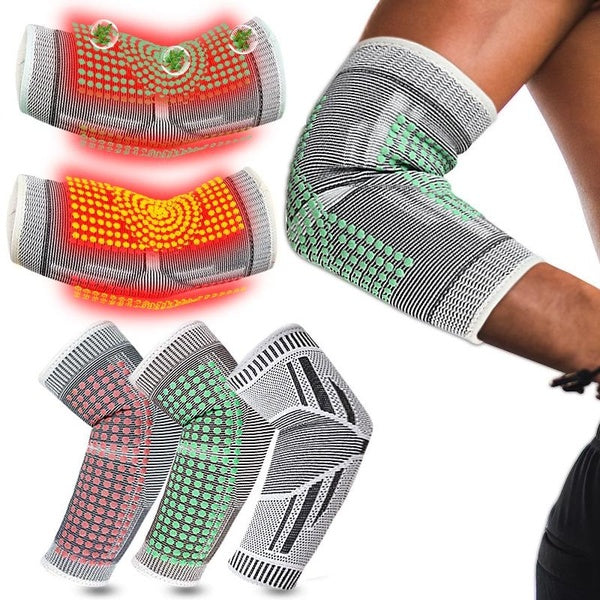 Coudière en graphène à compression auto-chauffante en absinthe (1pc) - Coudière Tendinite Arthrite Soulagement de la douleur Bandages réglables Attel