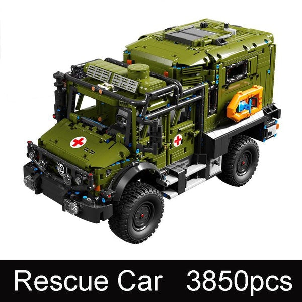 New MOC 3850pcs Rescue Truck Car Model Building Block Brick Educational Assembly Toy Children Boy Gift