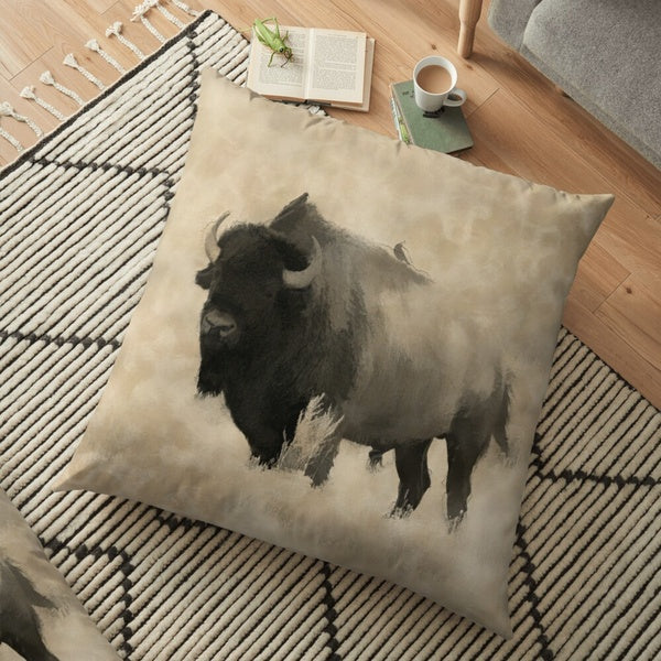 American Buffalo - Plains Bison Pillow Cases Sofa Car Throw Pillow Cushion Cover Home Decoration