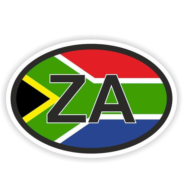 14.5CM*9.7CM Car Window South Africa ZA Country Code Flag Decal Motorcycle Helmet Car Sticker 6-1578