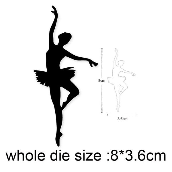 New Girl Dancer Ballet Yoga Metal Cutting Dies Stencils Die Cut for DIY Scrapbooking Album Paper Card Embossing