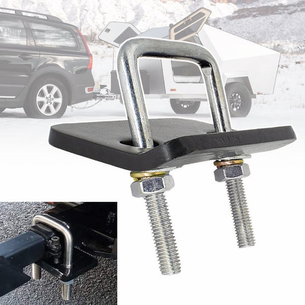Universal Heavy Duty U-Bolt Anti Rattle Stabilizer Hitch Tightener Lock Down Tow Bar Clamp Trailer RV Bike Damper Quiet Travel