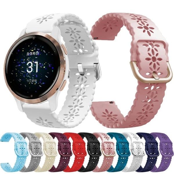 18mm Silicone Watchband For garmin Venu 2S 3S-Forerunner 265S 255S-Vivoactive 4S Strap Girl Women Smartwatch Wristband Bracelet