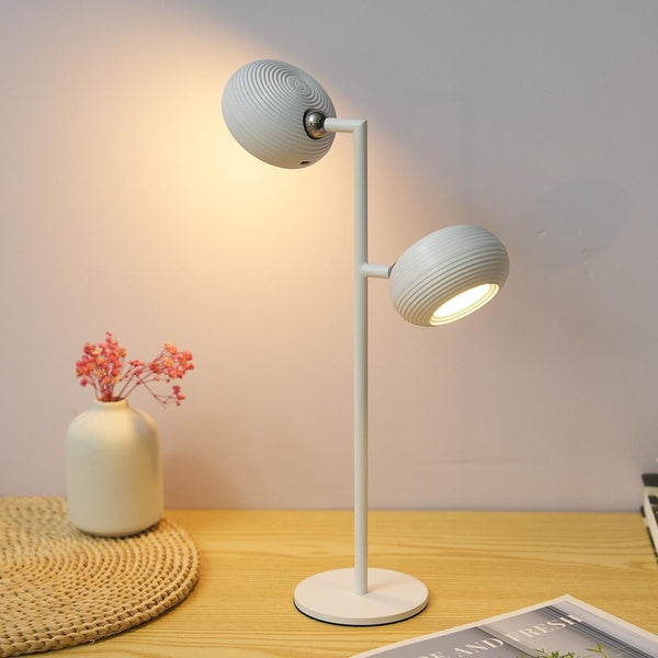 Double Headed Table Lamp Spotlight Desk Lamp Bedside Lamp Nordic 360° Rotation Wall Lamp Reading Lamps for Bedroom, Living Room, Office