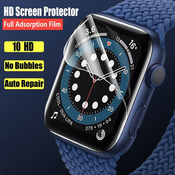 1-2-3-6 pcs 10 HD Film For Apple Watch Screen Protector 44mm 40mm 42mm 38mm (Not tempered Glass) for iWatch series 3 4 5 6 SE 2 1 Protection