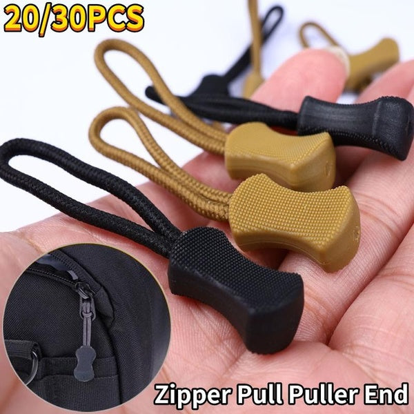 30-20Pcs Tirette Extracteur Fin Ajustement Étiquette de Corde Clip De Remplacement Boucle Cassée Fixateur Cordon Zippé Pour Sac De Voyage Valise Tent