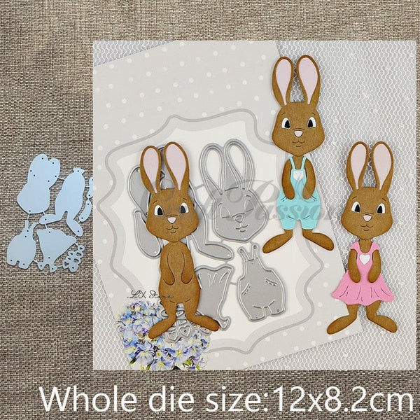 New Design Craft Metal stencil mold Cutting Dies easter bunny decoration scrapbook die cuts Album Paper Card Craft Embossing