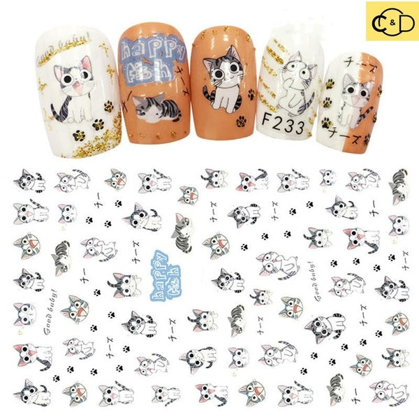 3D Nail Art Sticker Animal Nail Polish Decal Manicure Decoration Accessories
