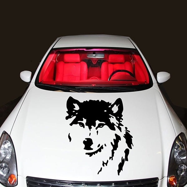 22" Tall Car Hood Vinyl Sticker Decal Graphics Wild Wolf Animal
