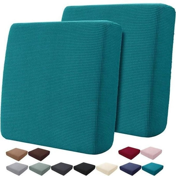 Furniture Protector Home Textiles Decoration Sofa Seat Cushion Cover Solid Colors Stretch Couch Cushion Cover Replacement Slipcover For Living Room C