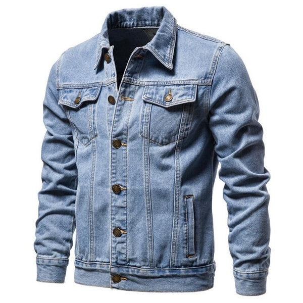 NewStyp Men Light Blue Jeans Jackets Black Casual Denim Coats New Men Outerwear Winter Wool Liner Thicker Warm Denim Jackets
