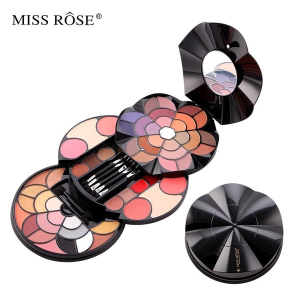 Miss Rose7002-360 Make Up Gift Sets for Women Kit De Maquillaje Sombras Brillo Rubor Brochas Profesional Makeup Palette Eyeshadow Blush Concealer Wat