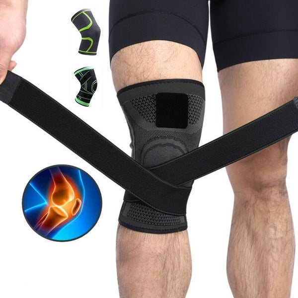 1 PC Sport Genouillères Professionnel Silicone Anti-collision Ressort Soutien Basket-ball Genouillères Alpinisme Courir Fitness Équipement De Protect