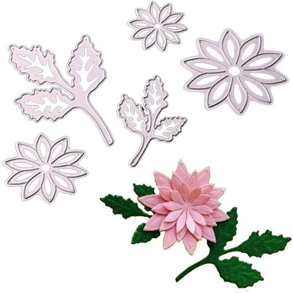 Flowers Metal Cutting Dies for Card DIY Scrapbooking Envelope Stencil Paper Craft Album Template Dies