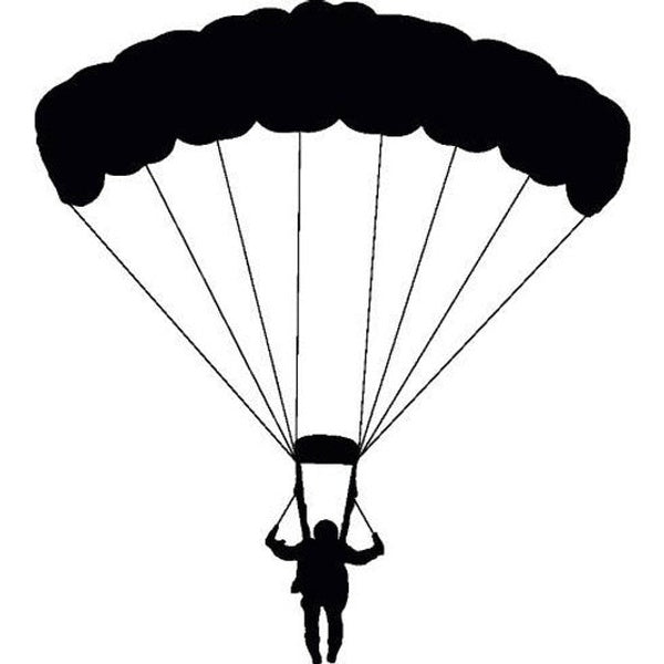 20cm Parachuting Parachute Skydiving car Sticker