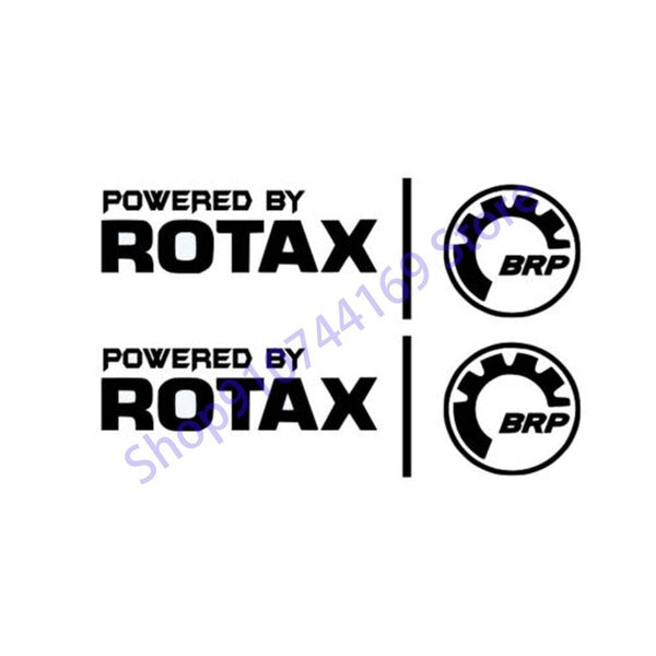 2 X for Powered by ROTAX, ski-doo, brp, can-am, sticker decal emblem