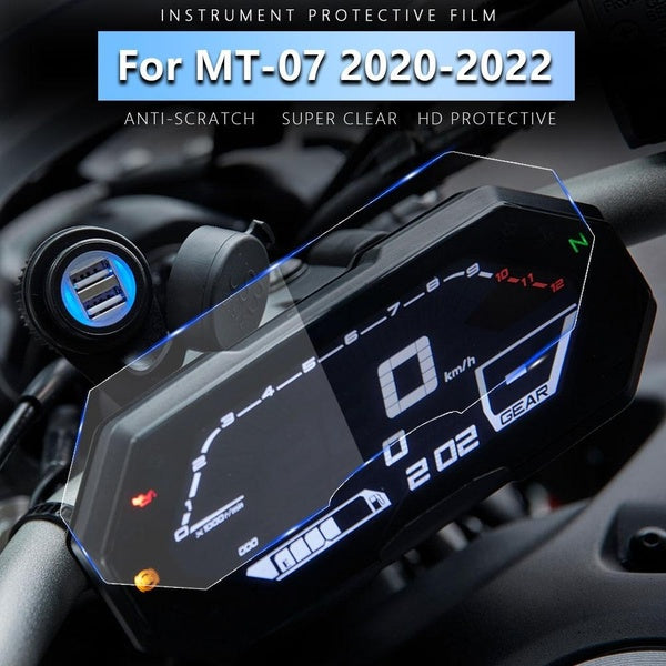 Motorcycle Instrument Film Scratch Cluster Protection MT07 Screen Protector for Yamaha MT-07 MT 07 Accessories 2020 2021 2022