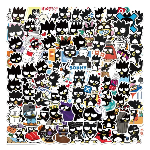 10-50-100Pcs Cartoon Wacky Black and White Penguin Stickers Funny Cool Penguins Graffiti Stickers for DIY Luggage Laptop Skateboard Motorcycle Bicycl