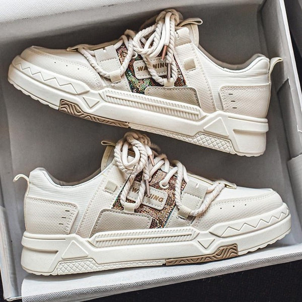 Casual Shoes for Men Vulcanized Shoes Microfiber Korean Style Sneakers School Skateboard Shoes for Youth 보드 슈즈