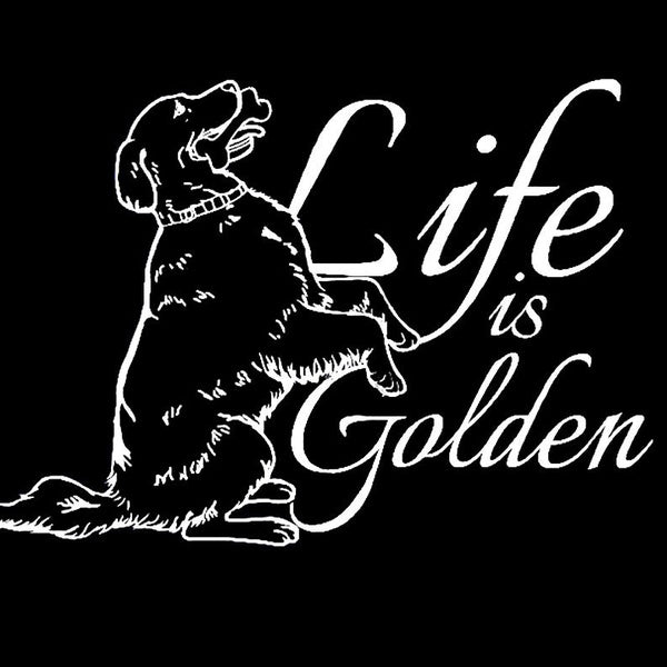 2pcs,Golden Retriever Decal Vinyl Sticker Car Sticker