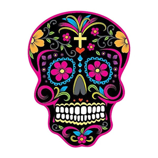 10.2CM*13.1CM Car Sticker MEXICAN SUGAR SKULL Classic Decals