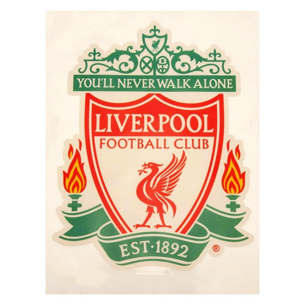 Liverpool FC You�'ll Never Walk Alone Crest A4 Car Decal