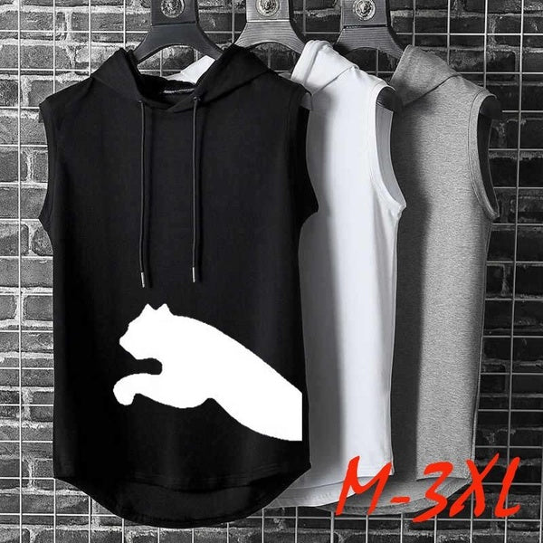 Brand Bodybuilding Clothing Fitness Mens Muscle Vest Summer Letters Print Sleeveless Shirt Gyms Stringer Tank Top Men Tanktop