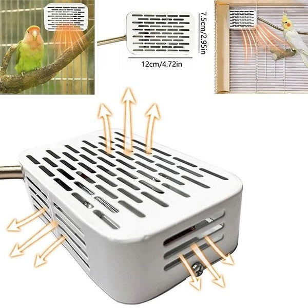 Little Bird Cage Heater (No Light) Metal Anti Bite Parrot Warming Lights Pets Bird Warmer Indoor